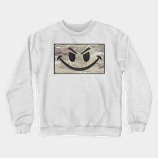 Camo Evil Smiley Crewneck Sweatshirt